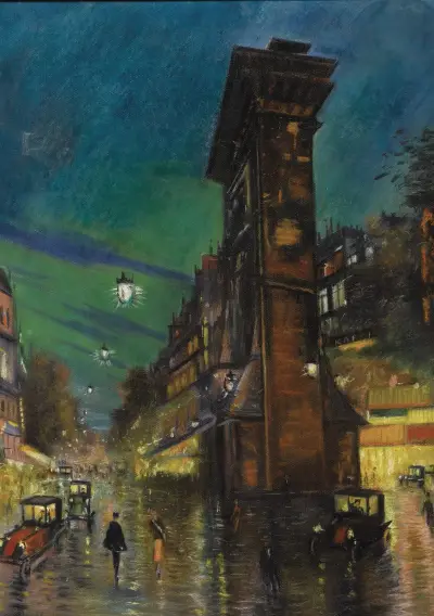 Stadsvy av Konstantin Alexeevich Korovin