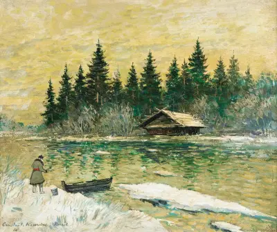 Fiskaren av Konstantin Alexeevich Korovin