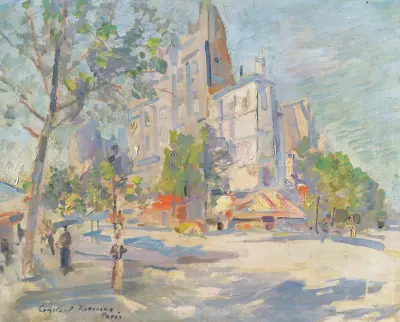 Paris In Spring av Konstantin Alexeevich Korovin