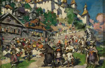 Z niedźwiedziami na Syberii, Konstantin Alexeevich Korovin