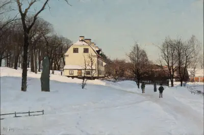 Winter. Skeppsholmen, Stockholm von Alfred Bergström