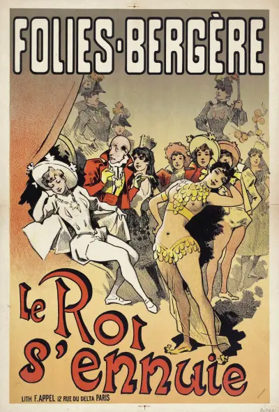 Folies-Bergere Le Roi S’ennuie av Alfred Choubrac