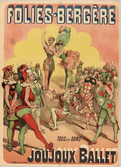 Folies-Bergere Tous Les Soirs Joujoux Ballet av Alfred Choubrac