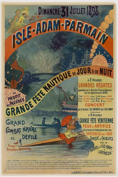 Grande fête nautique de jour et de nuit av Alfred Choubrac