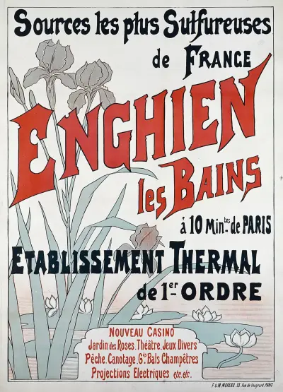 Sources les plus Sulfureuses de FRANCE ENGHIEN les BAINS av Alfred Choubrac