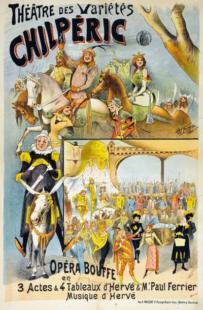 Theâtre Des Variétés Chilperic av Alfred Choubrac