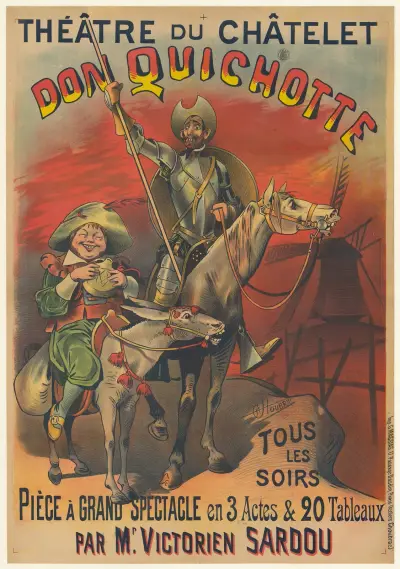 Théatre du Chatelet. Don Quichotte… pièce à grand spectacle et 3 actes et 20 tableaux par Mr Victorien Sardou av Alfred Choubrac