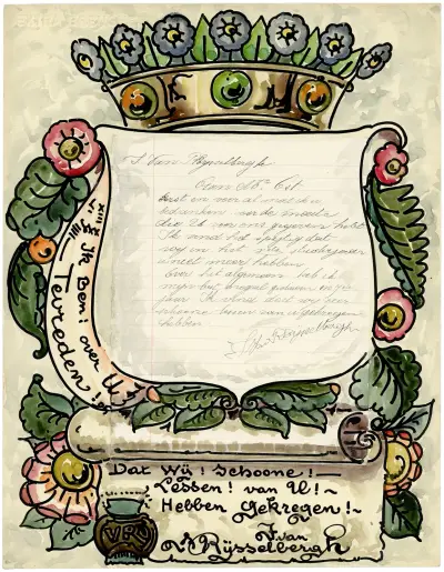 Brief Van Rijsselbergh av Alfred Ost
