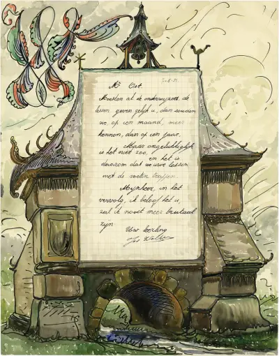 Brief Wollens, Alfred Ost