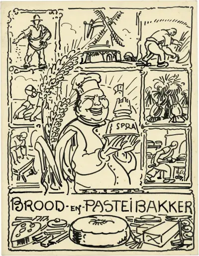 Brood en Pasteibakker av Alfred Ost