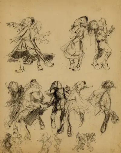 Dansende figuren av Alfred Ost
