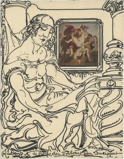 De roof der dochters van Leucippus – Rubens av Alfred Ost