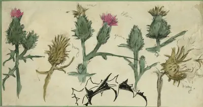 Distelbloemen av Alfred Ost