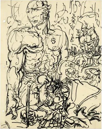 Drie figuren av Alfred Ost