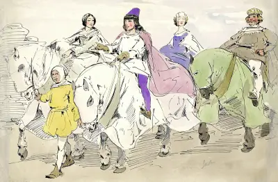 Edellieden te paard av Alfred Ost
