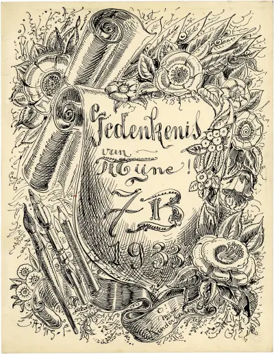Gedenkenis van mijne 7B , 1933 av Alfred Ost