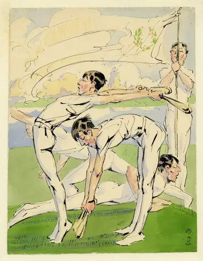 Gymnastique II av Alfred Ost