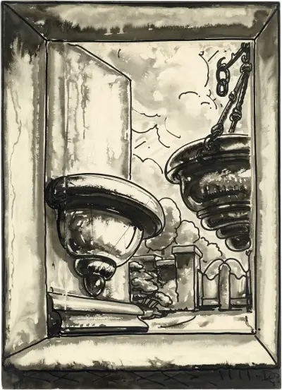 Wieszający garnek, 1934, Alfred Ost