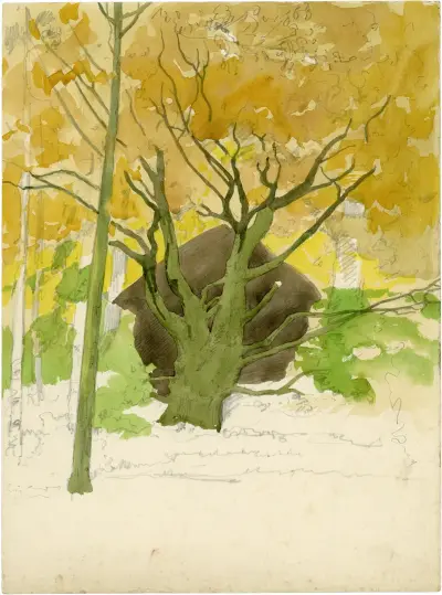 Hut in het bos av Alfred Ost