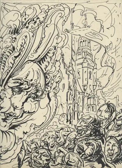Illustratie bij Ons Volk ontwaakt aug 1922 av Alfred Ost