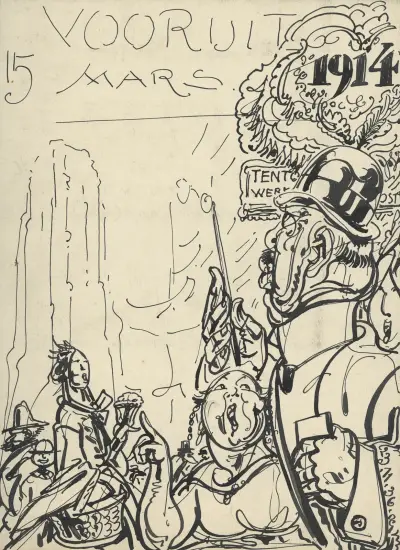 Illustratie bij Vooruit 15 mars 1914 av Alfred Ost
