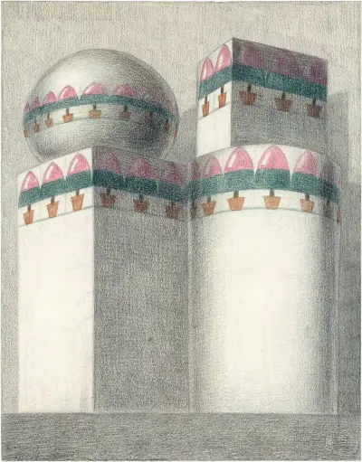 Oosterse paleismuur av Alfred Ost