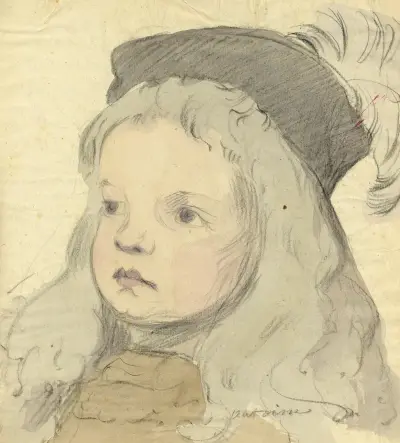Portret van een jong kind ‘Antoine’ av Alfred Ost