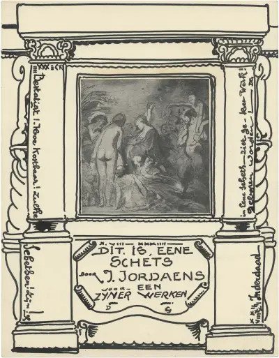 Skiss av Jacob Jordaens av Alfred Ost