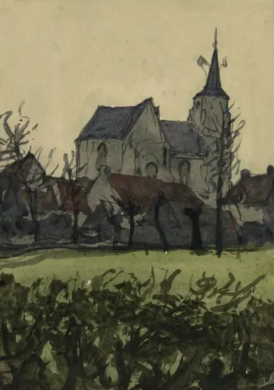 Sint-Salavatorkerk in Hakendover av Alfred Ost