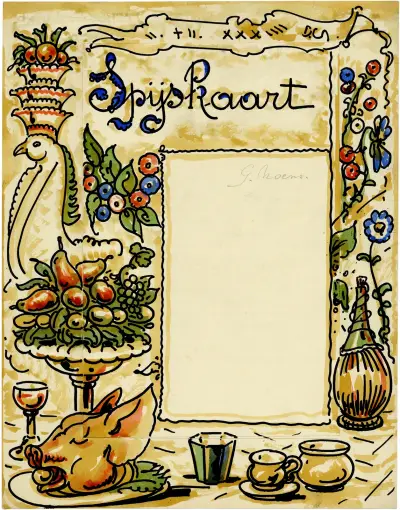 Spijskaart Noens, Alfred Ost