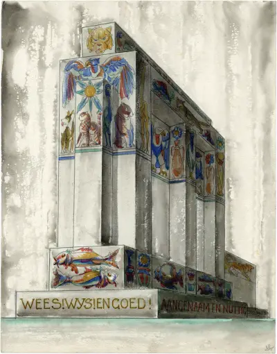Tempelmuur av Alfred Ost