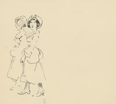 Wandelende dames av Alfred Ost