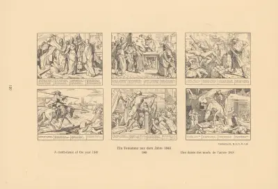 A death-dance of the year 1848 av Alfred Rethel