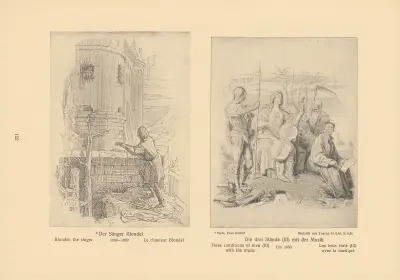 Blondel, the singer, Three conditions of men (III) with the music av Alfred Rethel