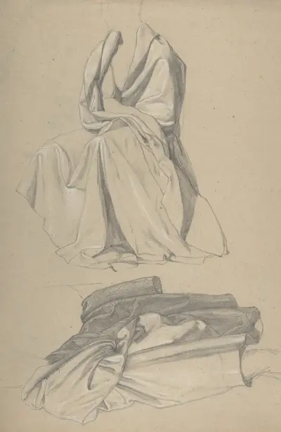 Drapery Study av Alfred Rethel