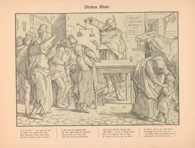 Drittes Blatt av Alfred Rethel