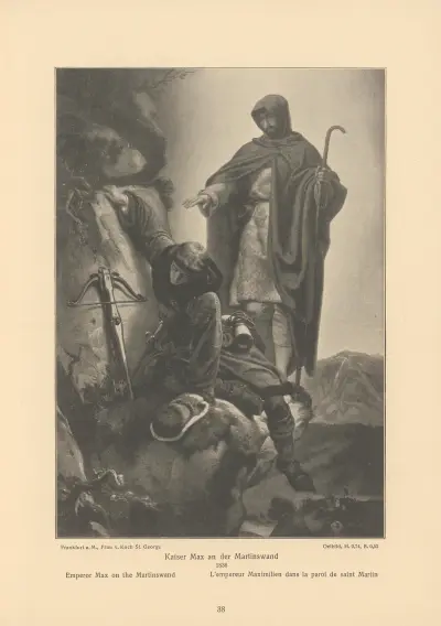 Emperor Max on the Martinswand av Alfred Rethel