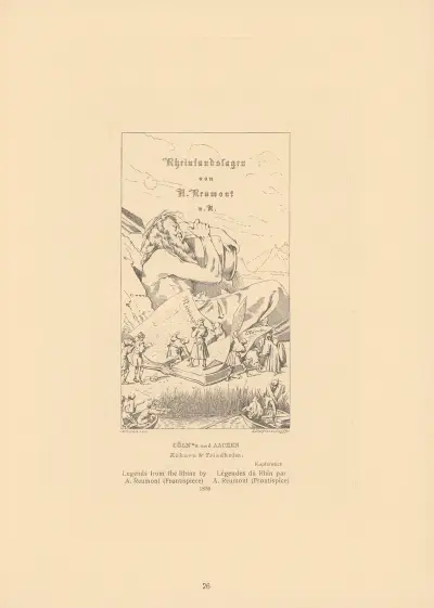 Legends from the Rhine by A. Reümoht (Frontispiece) av Alfred Rethel