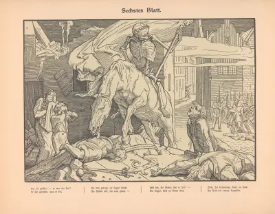 Sechstes Blatt av Alfred Rethel