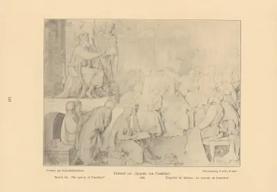 Sketch for ‘The synod of Frankfort’ av Alfred Rethel