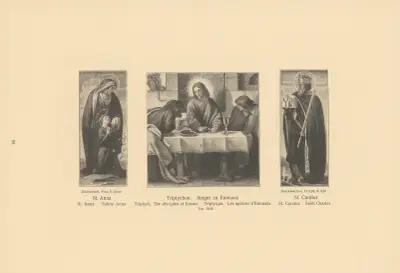 St. Anne, The disciples at Emaus, St. Carolus av Alfred Rethel