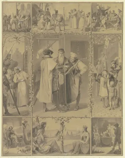 The art of printing av Alfred Rethel
