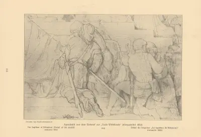 The Baptism of Wittekind (Détail of the sketch) av Alfred Rethel