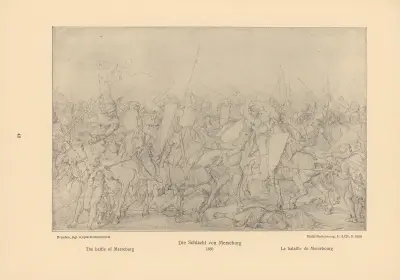The battle of Merseburg av Alfred Rethel