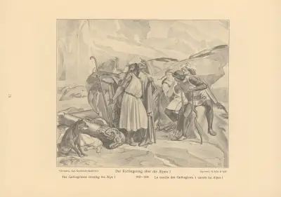 The Carthaginians crossing the Alps I av Alfred Rethel