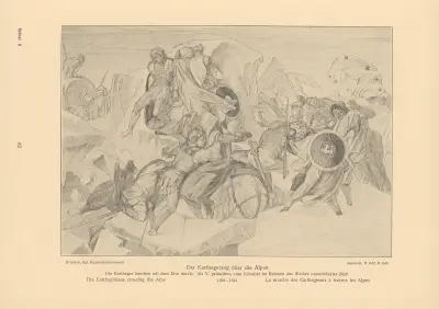 The Carthaginians crossing the Alps av Alfred Rethel