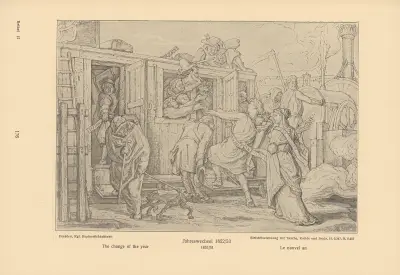 The change of the year av Alfred Rethel