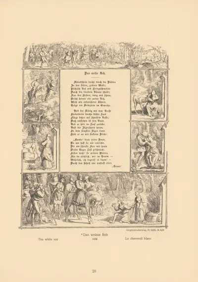 Das weiße Reh von Alfred Rethel