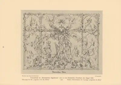 Title-page for the ‘Legends from the Rhine’ av Alfred Rethel