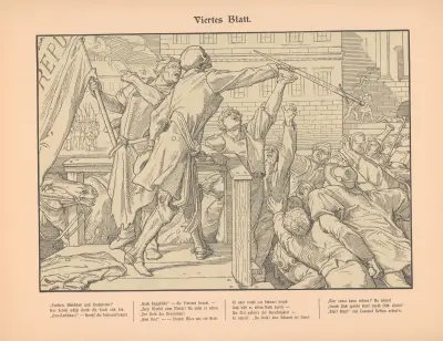 Viertes Blatt av Alfred Rethel